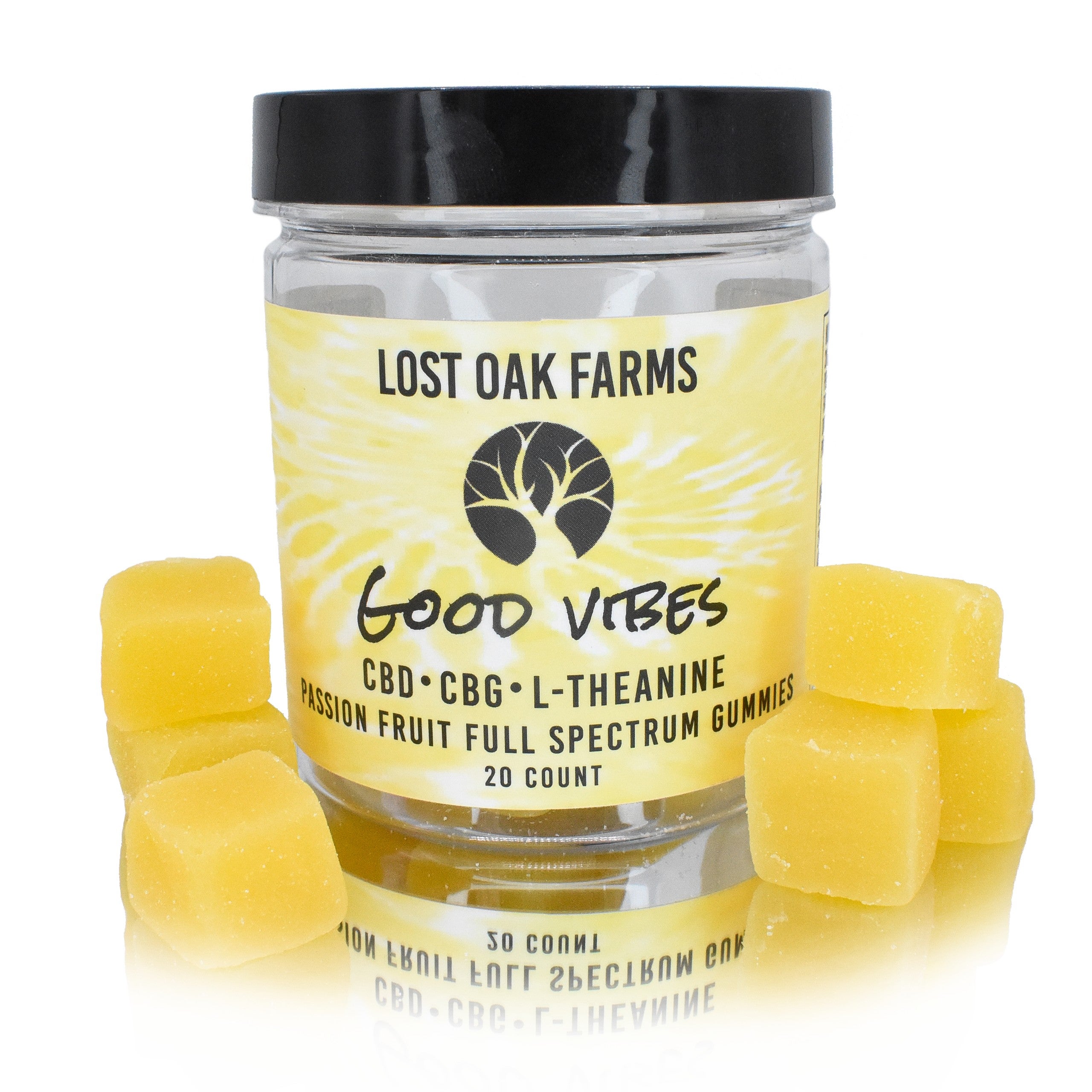 Good Vibes CBD + CBG + L-Theanine Full Spectrum Gummies | Lost Oak