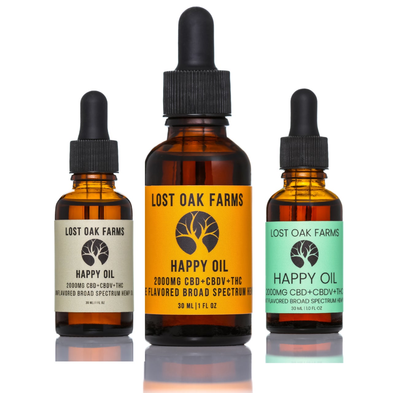 Three (3) Happy Oils